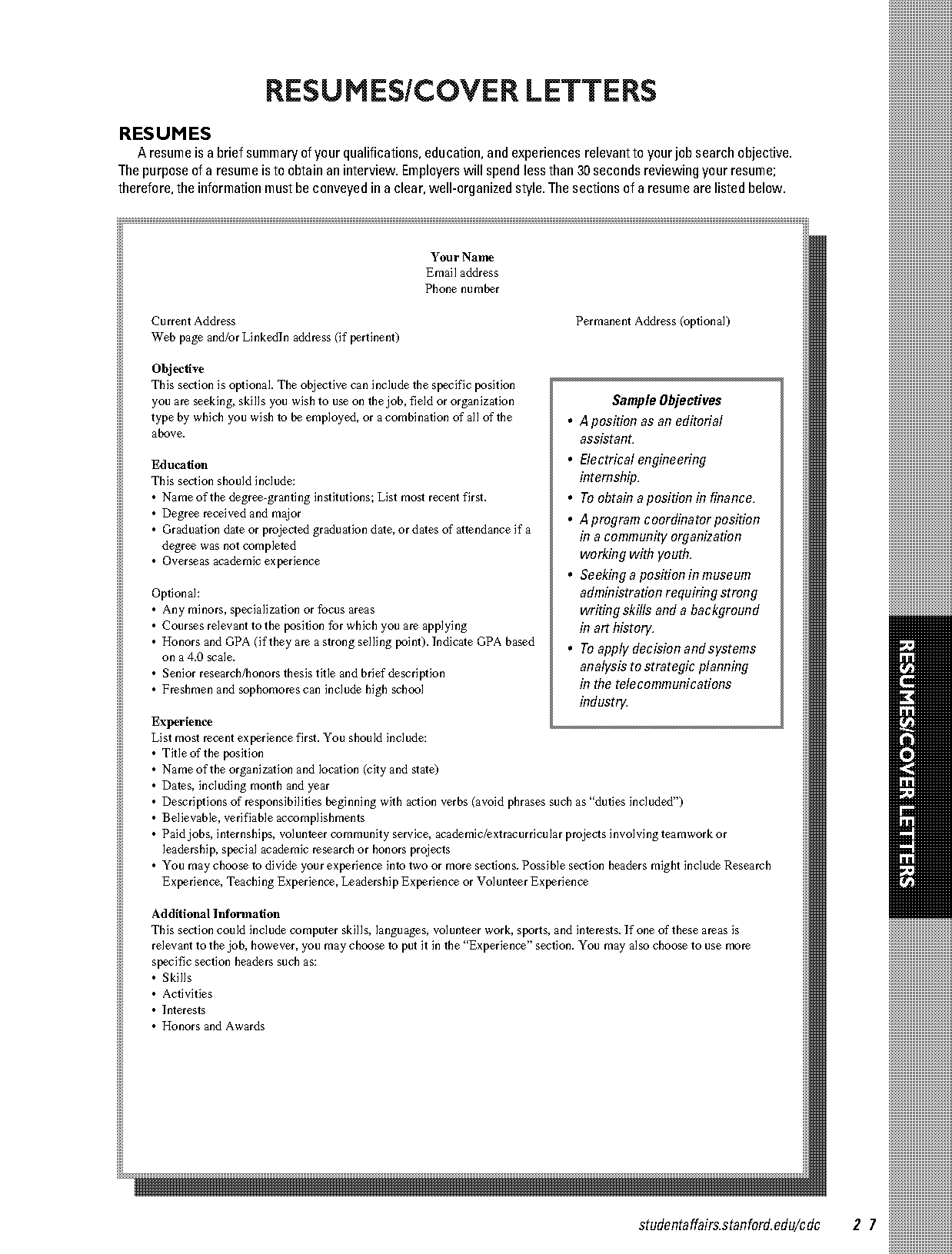 resume for google business internship